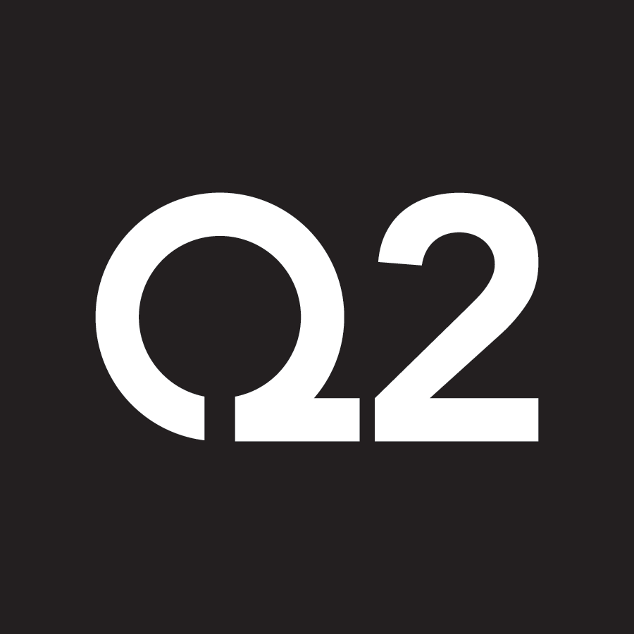 Q2 logo on black